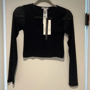 Zara mesh crop top